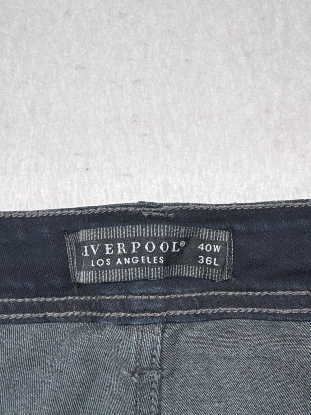 Liverpool Los Angeles Regent Jeans Men 40x36 Blue Denim Relaxed Fit Straight Leg - Picture 3 of 9